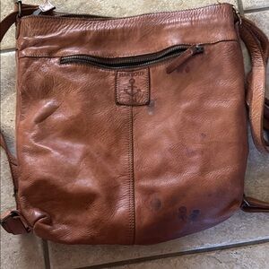 Brown Leather Men's Bag